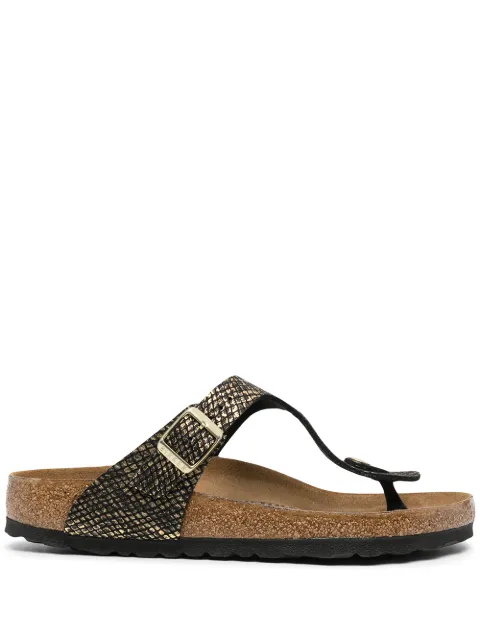 birkenstock snakeskin sandals