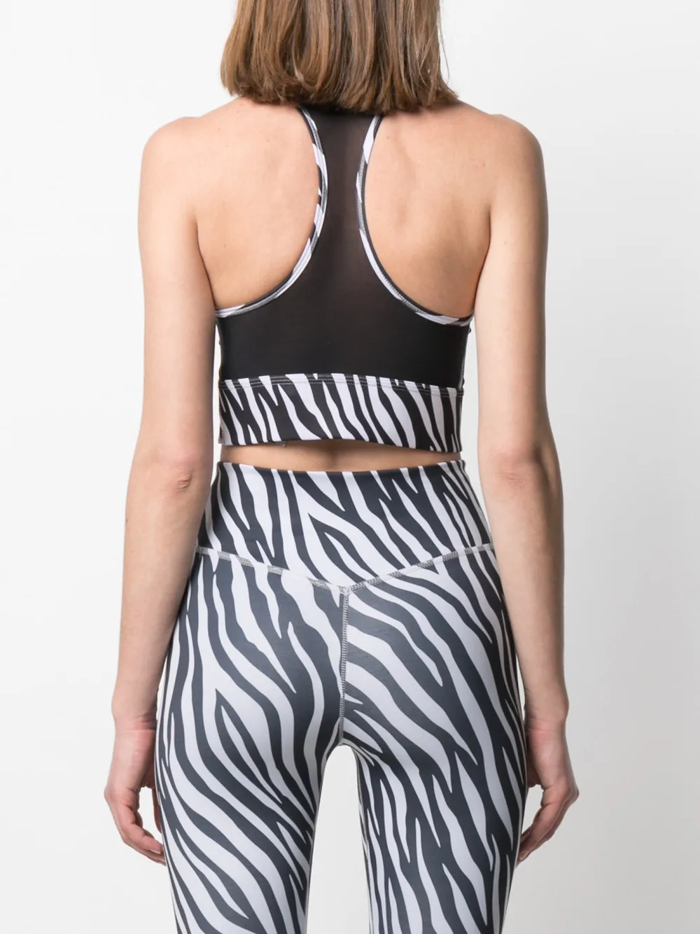 фото Nike укороченный топ с зебровым принтом