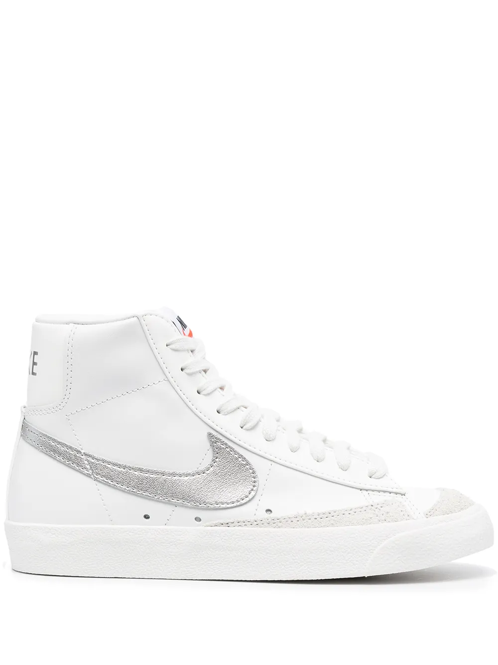 Click to view more detailed imagery on our partner's website Nike Women's Blazer Mid '77 Vintage High Top Sneakers In White