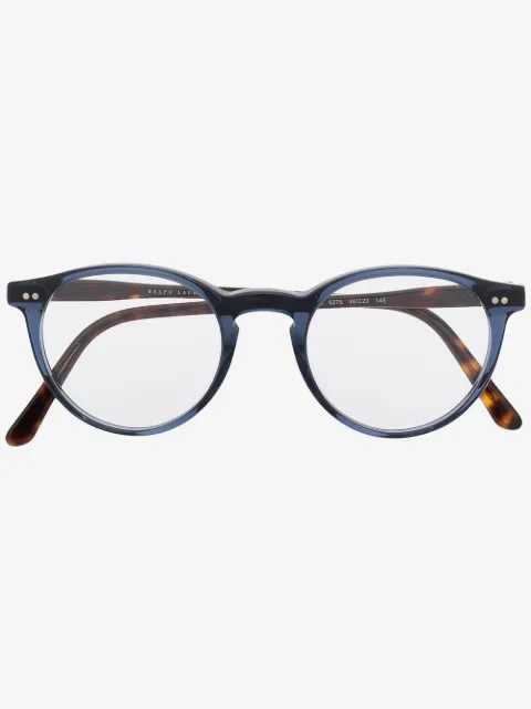 POLO RALPH LAUREN EYEWEAR tortoiseshell-effect round glasses