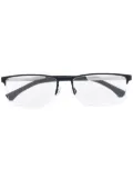 Emporio Armani logo square glasses - Silver