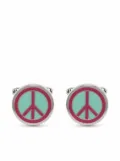 Paul Smith peace enamel cufflinks - Silver