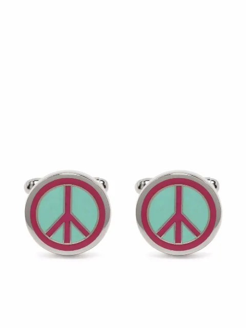 Paul Smith peace enamel cufflinks
