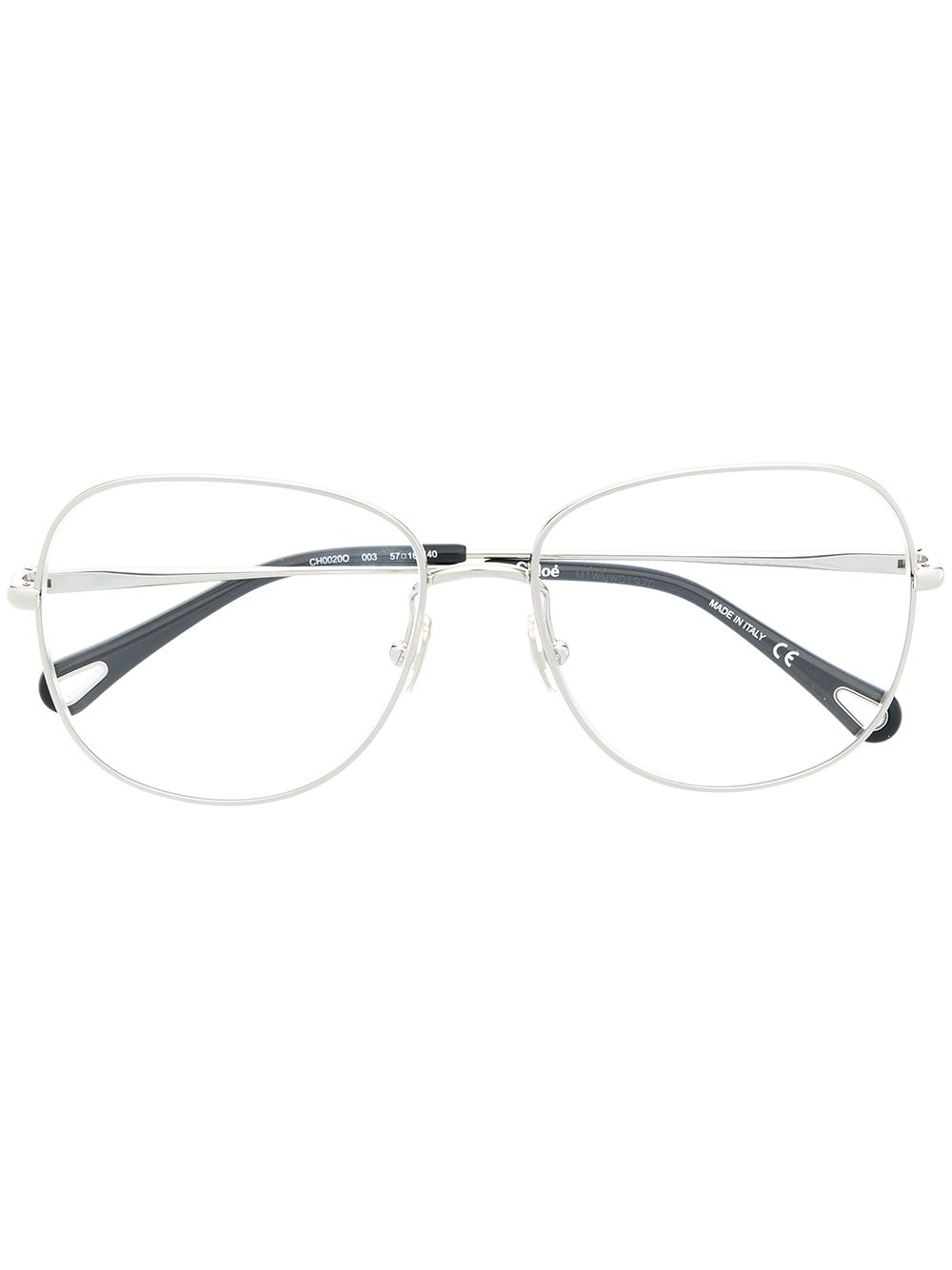 Chloé Joni Square-frame Glasses In Silver