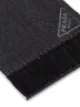 Prada bufanda con logo en intarsia