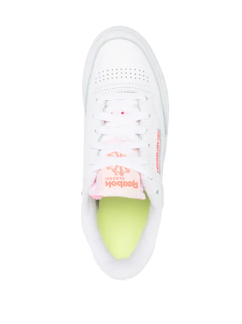Reebok white Club C85 low-top sneakers for women | FY5163 at Farfetch.com