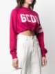 Gcds cropped logo-appliqué T-shirt