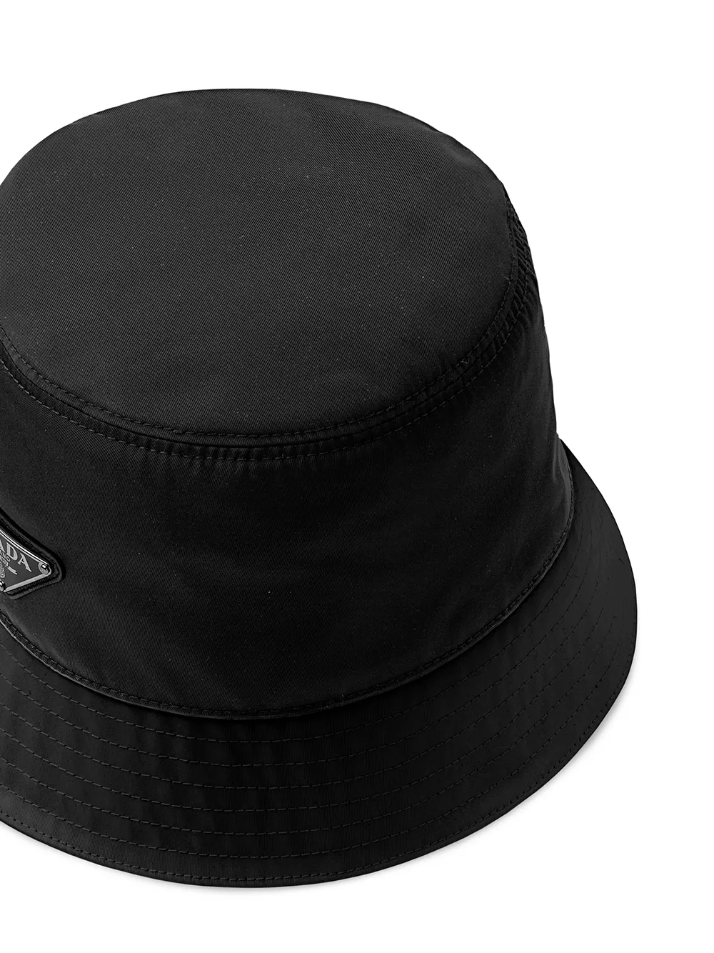 Quilted Re Nylon Bucket Hat in Black - Prada