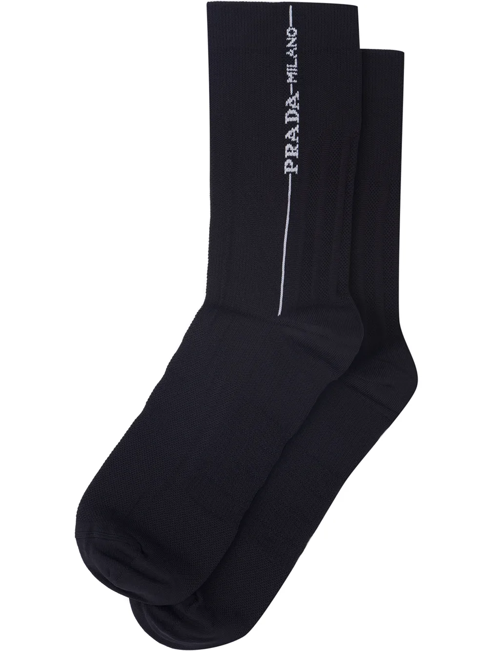 Prada logo-intarsia socks | Black | Image 1