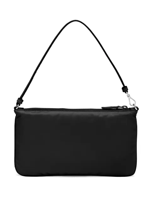 prada triangle logo clutch