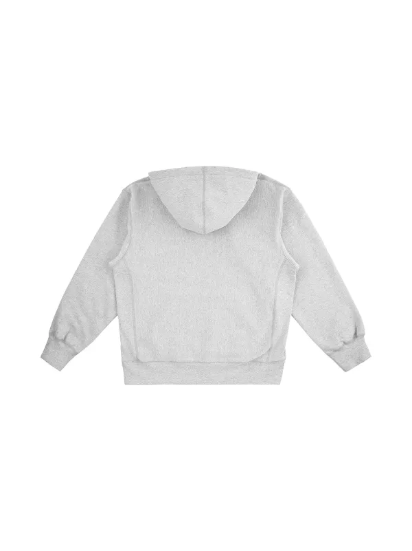 Supreme heather grey box logo hoodie hot sale