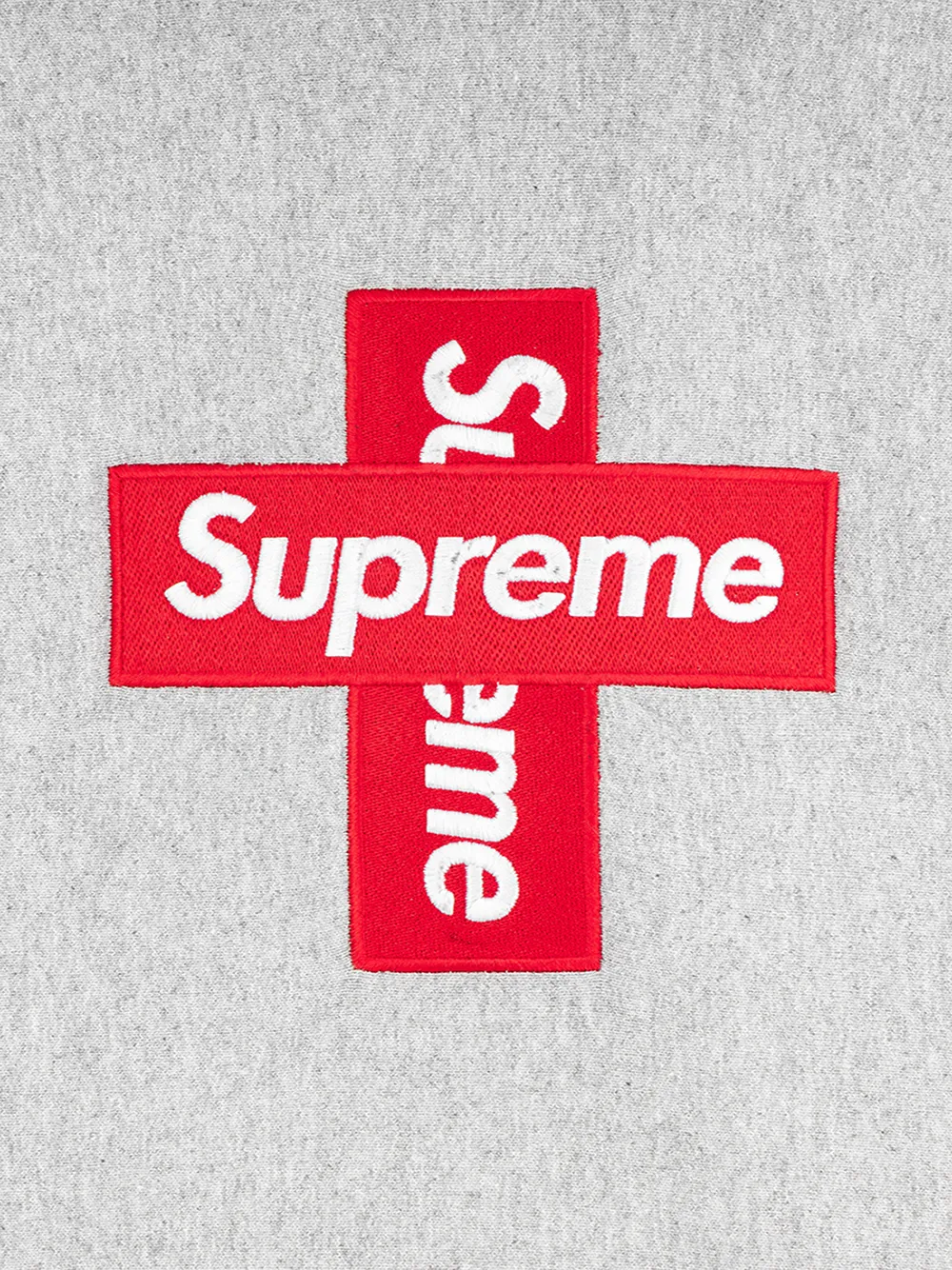 Supreme Cross Box Logo Hoodie - Grey