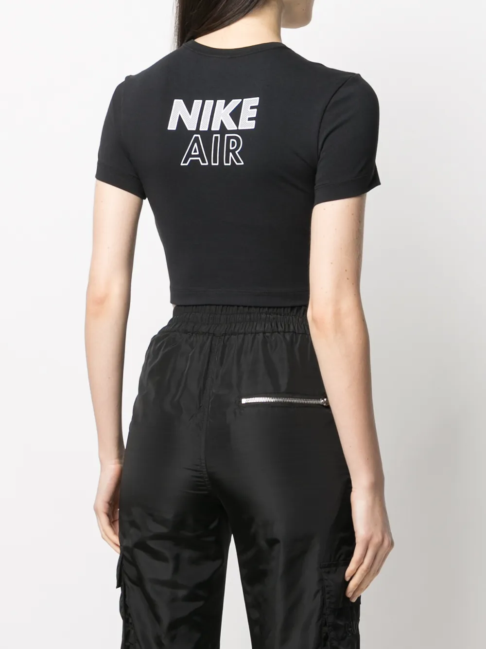 фото Nike укороченная футболка с логотипом