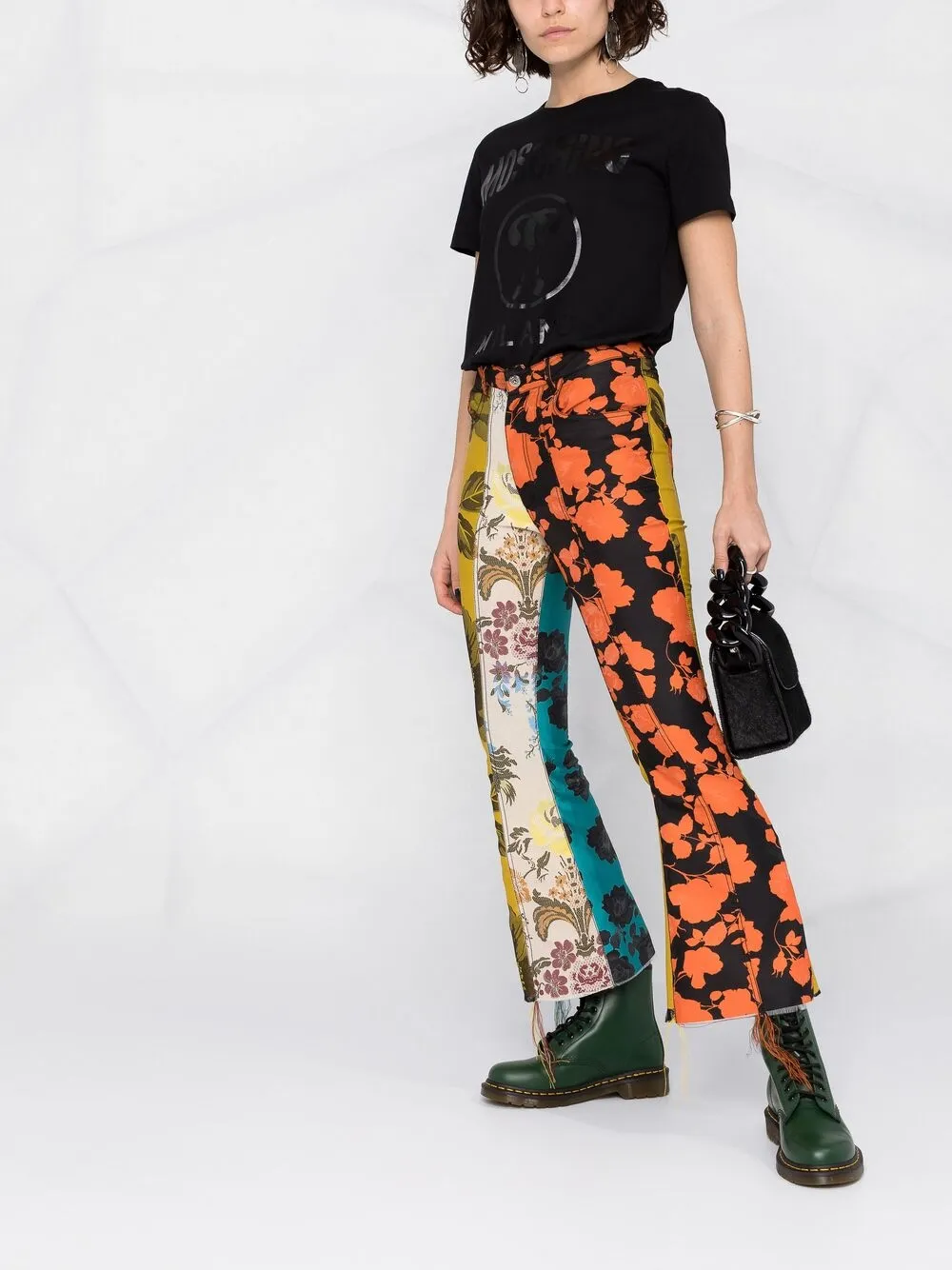 фото Moschino футболка с принтом double question mark