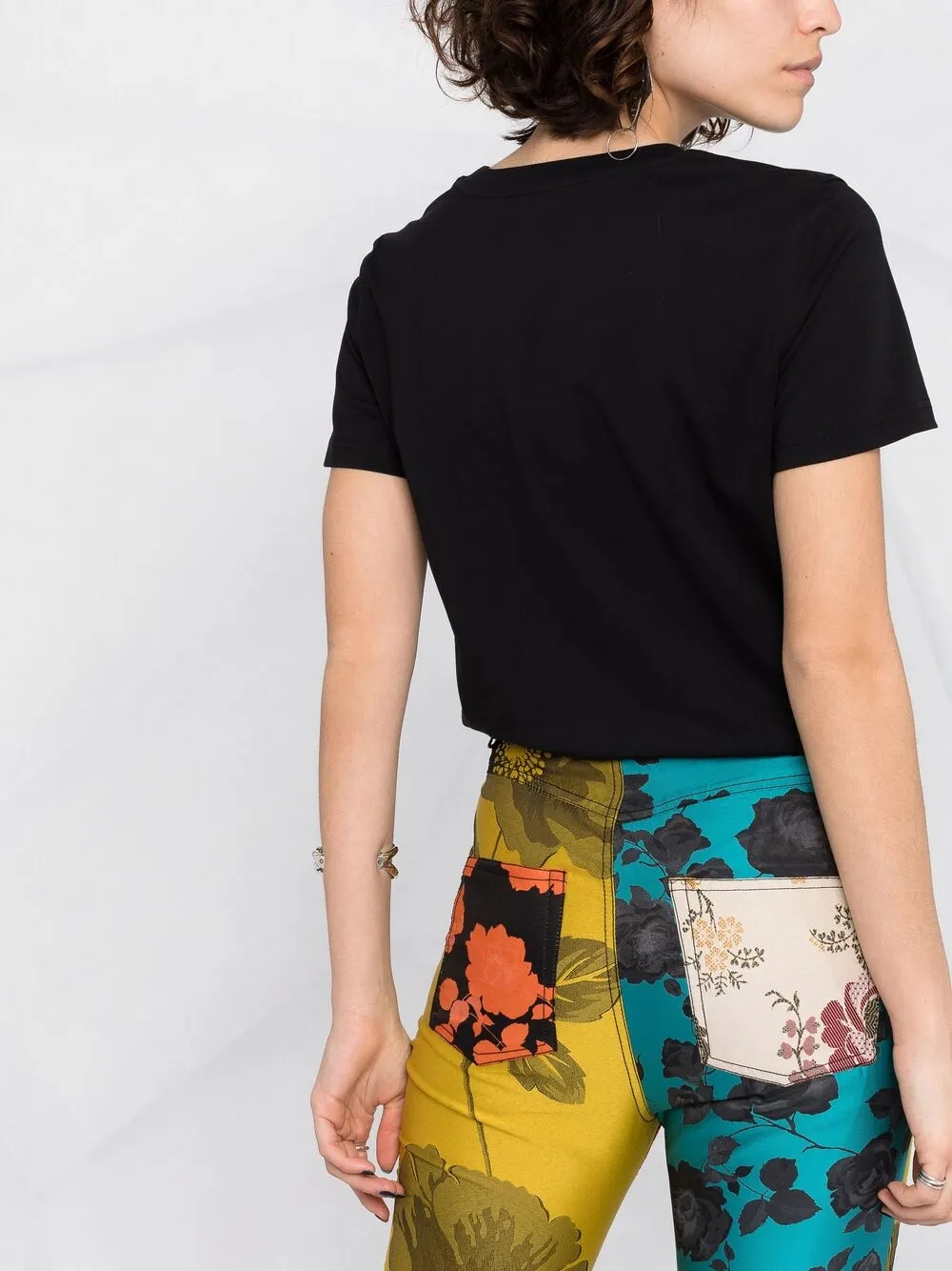 фото Moschino футболка с принтом double question mark