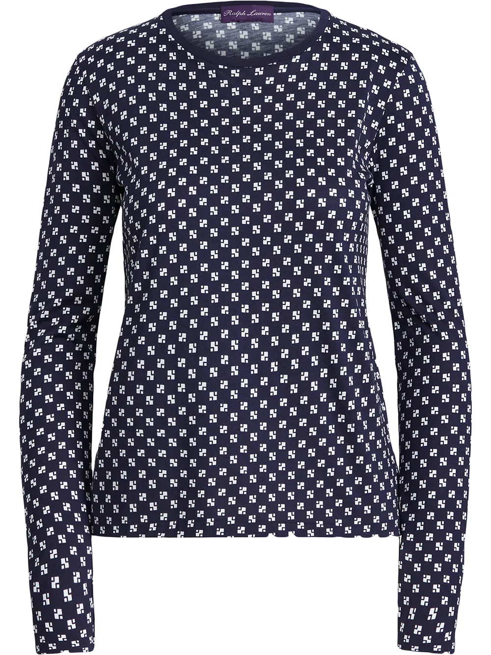 фото Ralph lauren collection топ с длинными рукавами и принтом