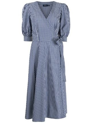 Shop Polo Ralph Lauren draped long-sleeve casual dress with Express  Delivery - FARFETCH