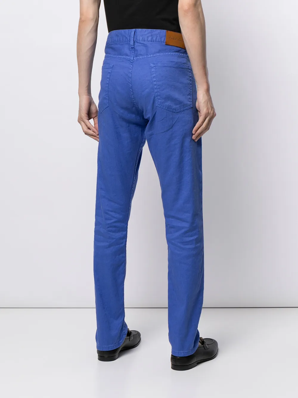 фото Ralph lauren purple label узкие джинсы с карманами