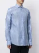 Ralph Lauren Purple Label spread-collar striped shirt