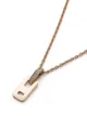 AS29 18kt rose gold DNA diamond mini necklace