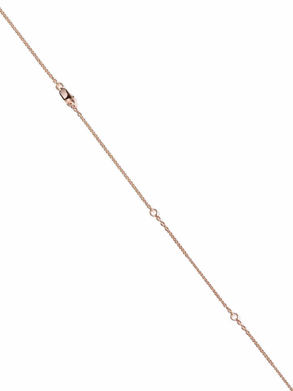 фото As29 18kt rose gold love key pendant diamond necklace