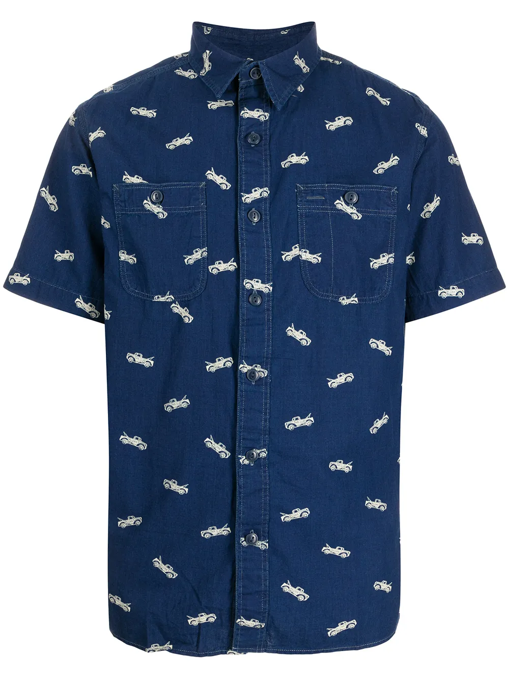 

Ralph Lauren RRL camisa con motivo de autos - Azul