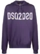 Image 1 of Dsquared2 mirrored-logo cotton hoodie
