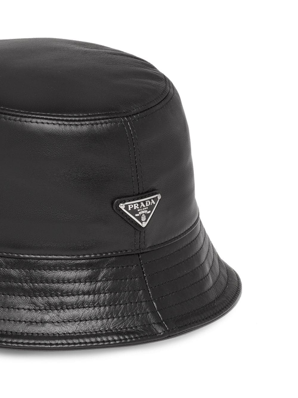 Prada Leather Bucket Hat - Farfetch