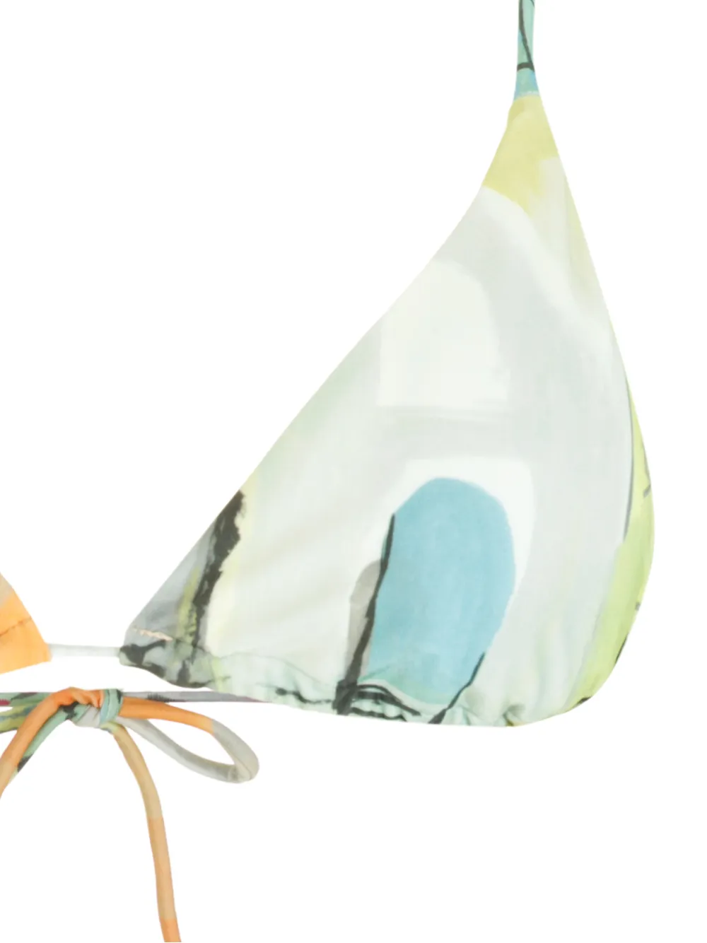 Lenny Niemeyer Triangle Bikini Top In Neutrals