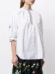 Polo Ralph Lauren two-tone keyhole-detail blouse