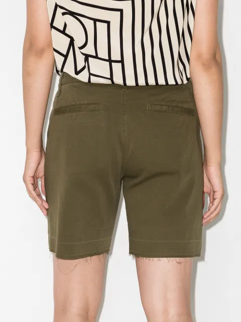Shop FRAME Le Tomboy denim shorts with 