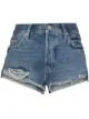 Image 1 of FRAME Le Grand Garcon distressed denim shorts