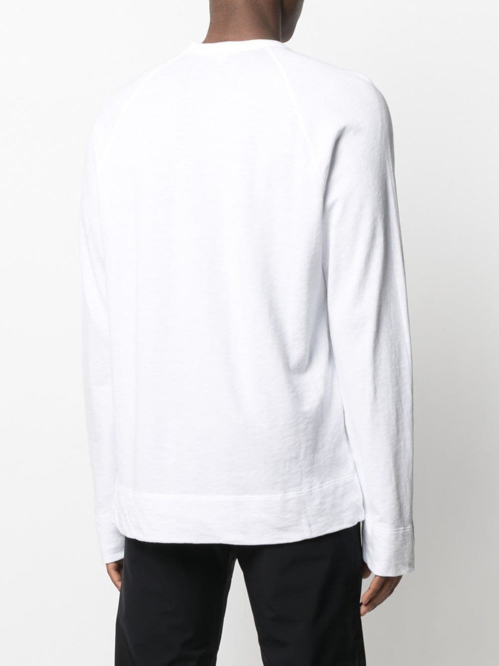 Shop James Perse Vintage-fleece Sweatshirt In White