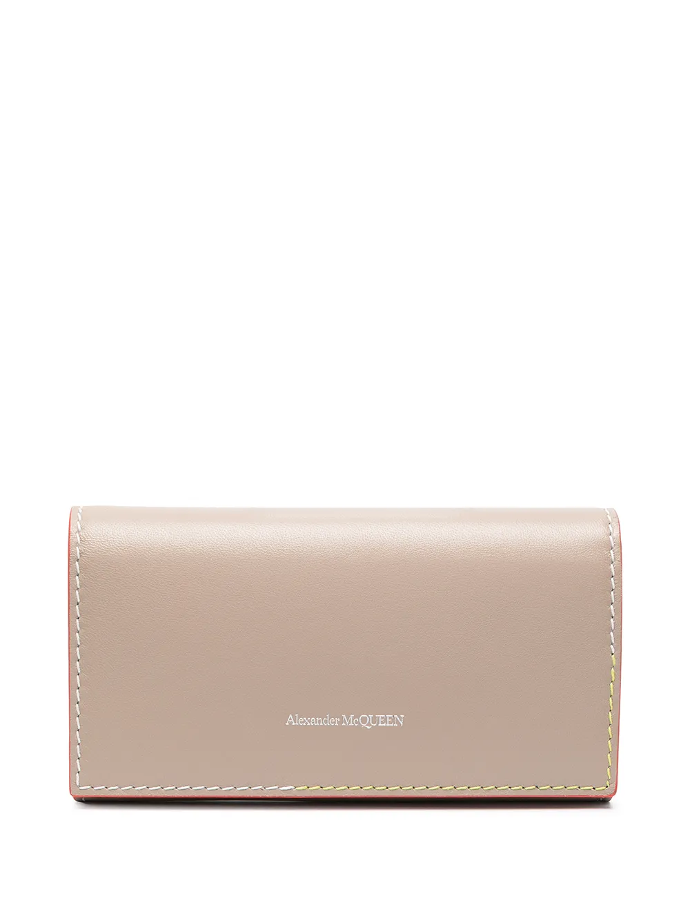 Image 1 of Alexander McQueen debossed logo continental wallet