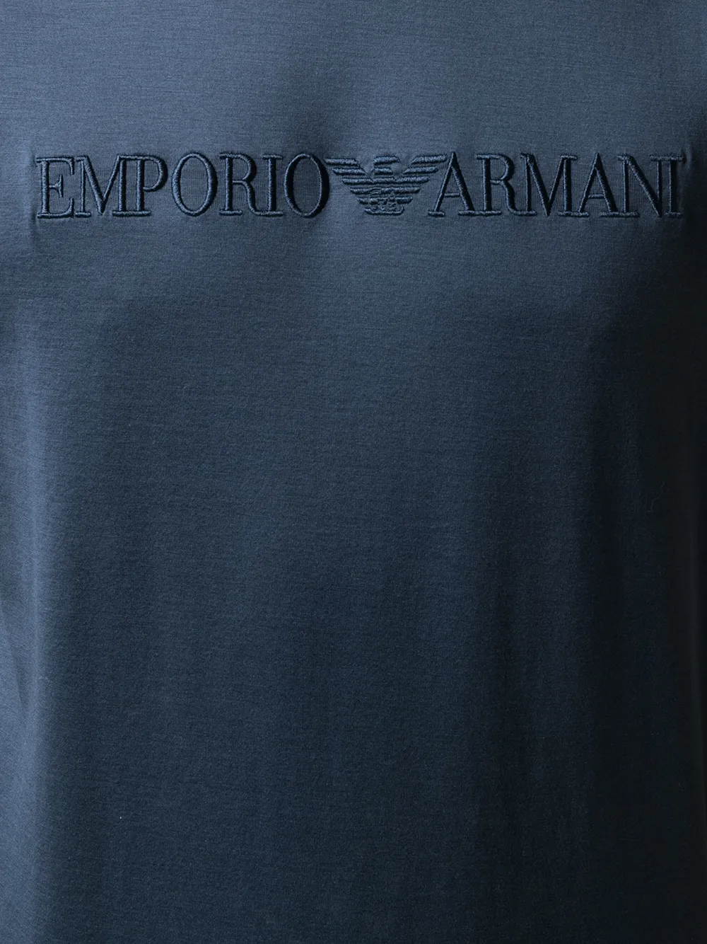 фото Emporio armani футболка с короткими рукавами и вышитым логотипом