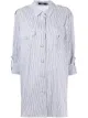 Image 1 of Amen lace-panel shirt dress