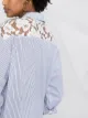 Amen lace-panel shirt dress