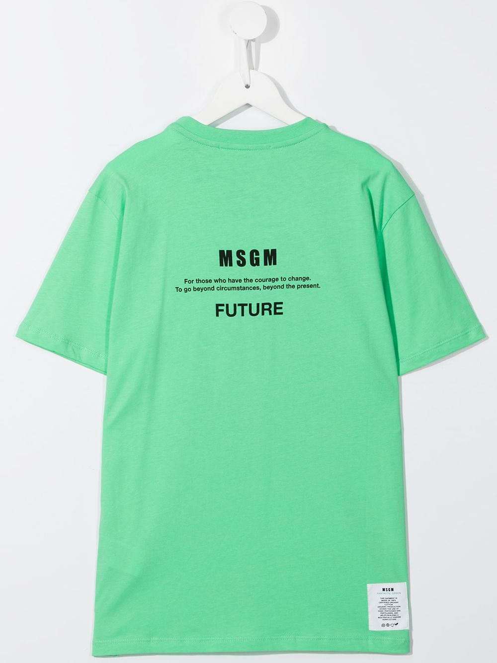 фото Msgm kids футболка с графичным принтом