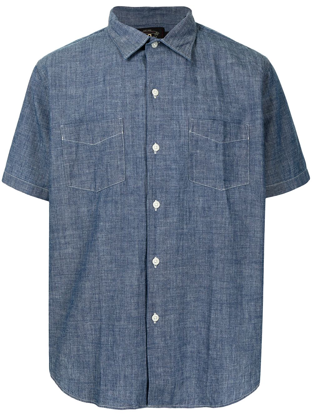 Ralph Lauren Rrl Fenton Chambray Camp Shirt In Blue | ModeSens