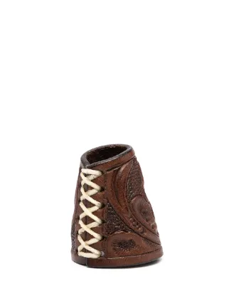 Ralph Lauren RRL Leather Bandana Slider | Brown | FARFETCH ZA