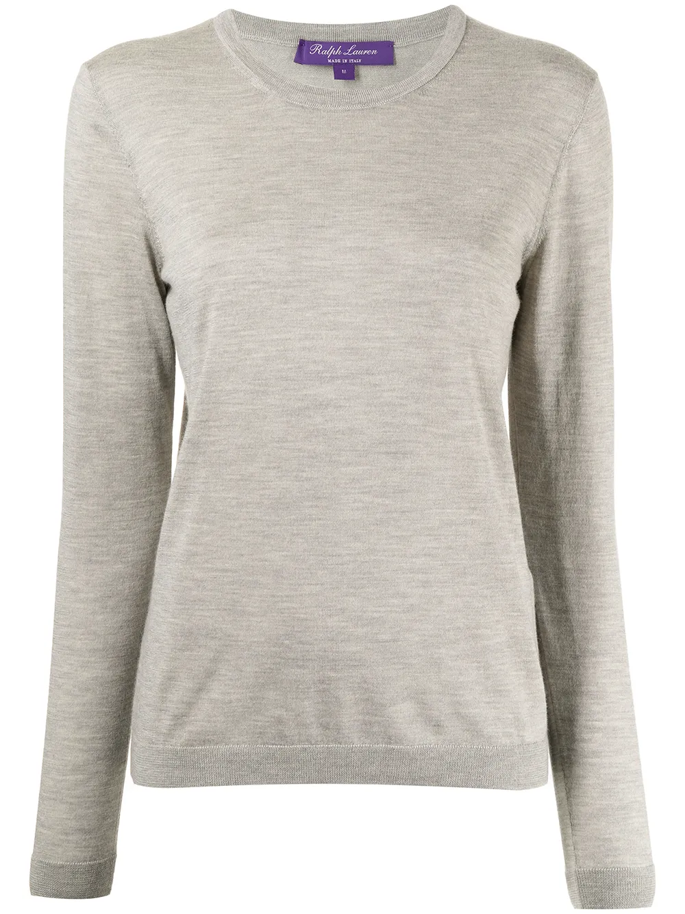 

Ralph Lauren Collection suéter de cachemira con cuello redondo - Gris
