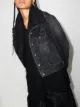 Image 2 of sacai Hybrid knitted wool cardigan denim jacket