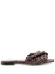 Image 1 of Bottega Veneta square-toe Intrecciato flat sandals