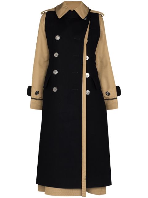 melton trench coat