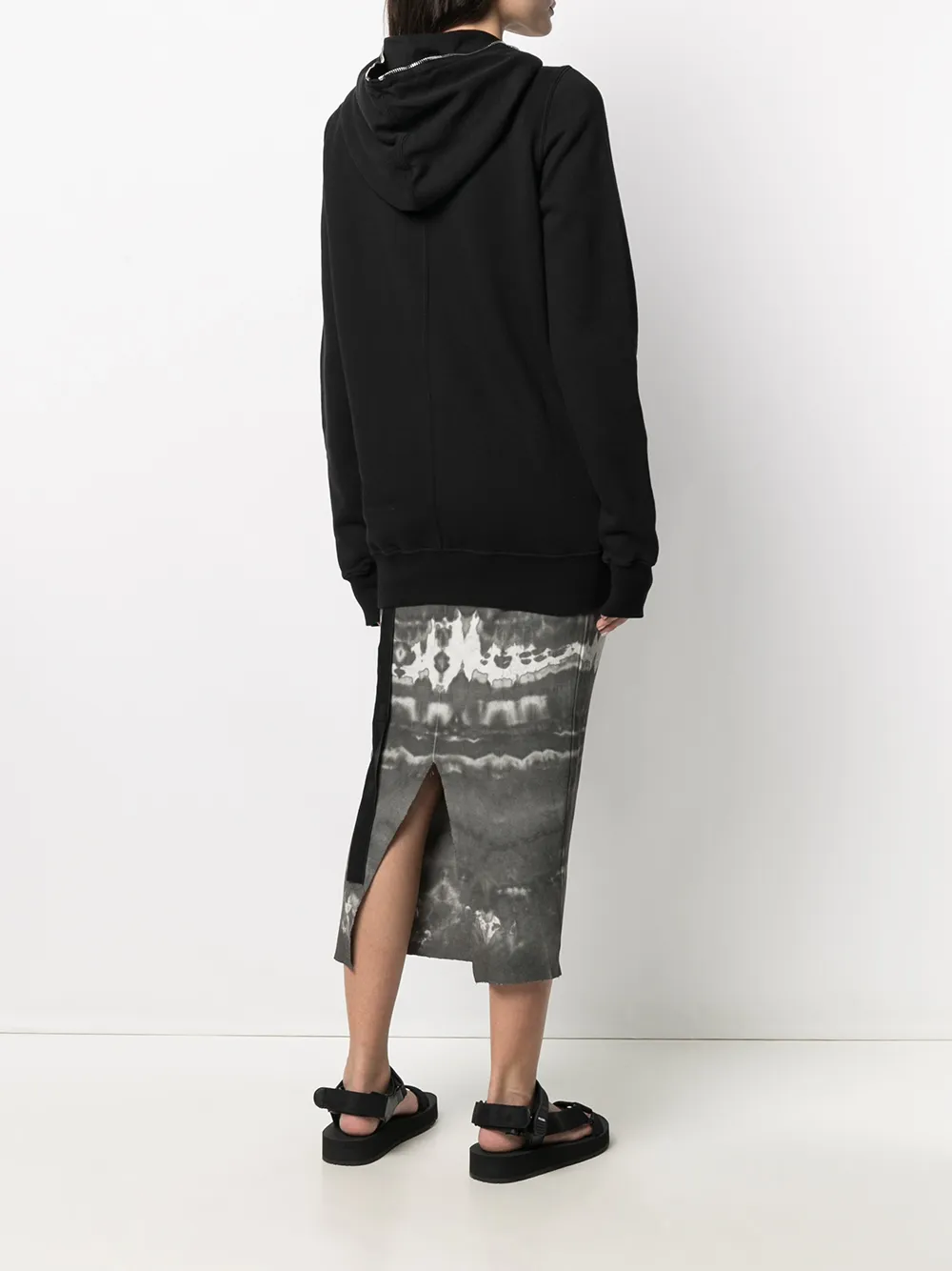 фото Rick owens худи оверсайз на молнии