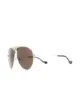 Image 2 of Gucci Eyewear logo-bridge aviator-frame sunglasses