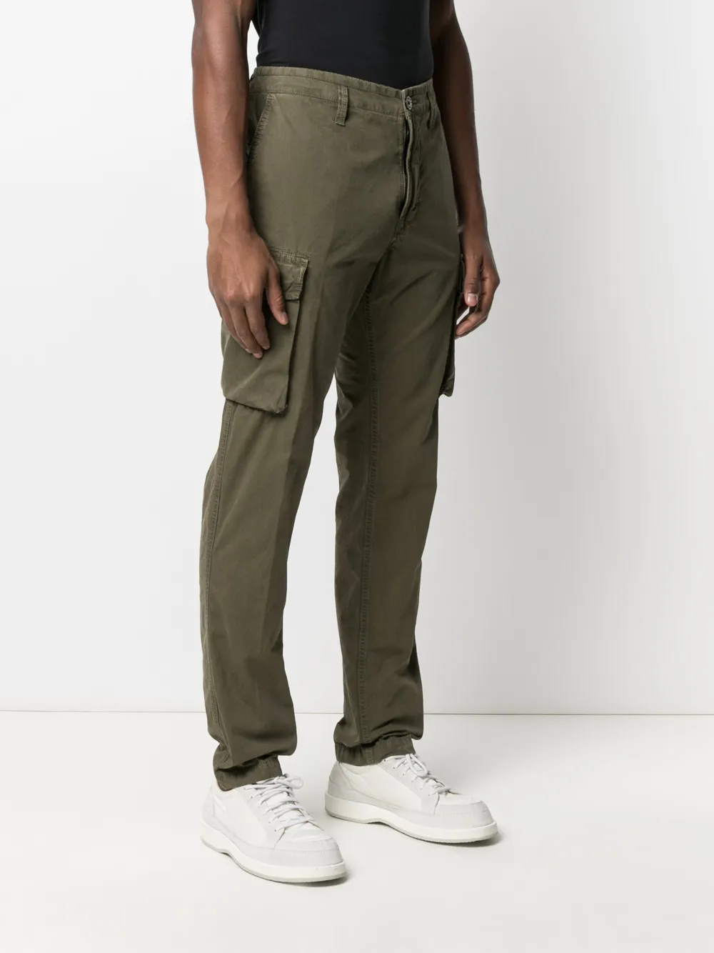 фото Stone island брюки карго с нашивкой