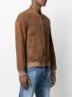 Herno collarless bomber jacket