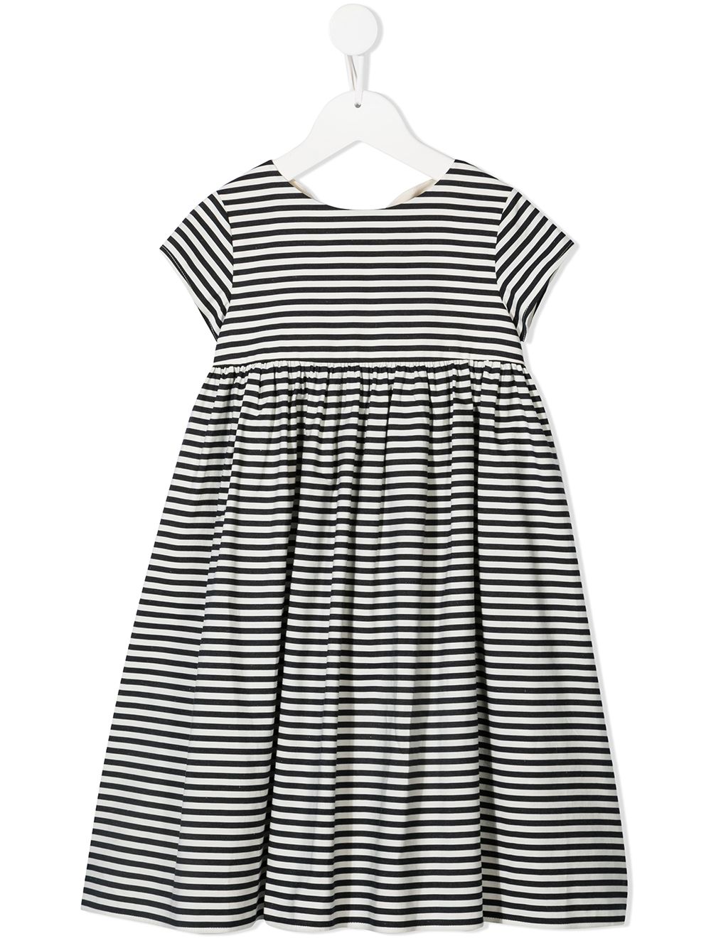 TOURISTE TIE-FASTENING STRIPED DRESS