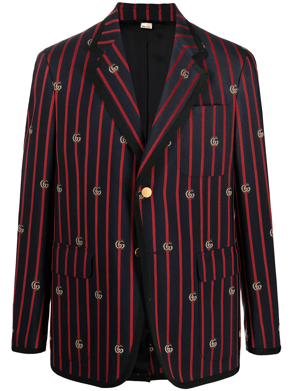 Image 1 of Gucci Gestreiftes Sakko mit GG